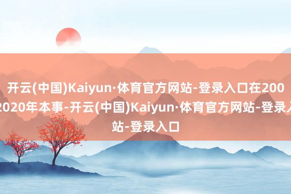 开云(中国)Kaiyun·体育官方网站-登录入口在2006-2020年本事-开云(中国)Kaiyun·体育官方网站-登录入口
