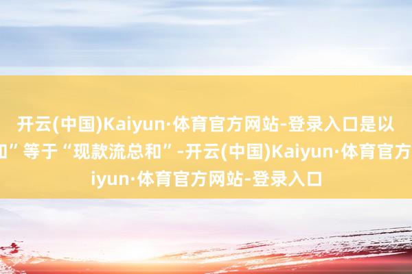 开云(中国)Kaiyun·体育官方网站-登录入口是以“还本付息总和”等于“现款流总和”-开云(中国)Kaiyun·体育官方网站-登录入口