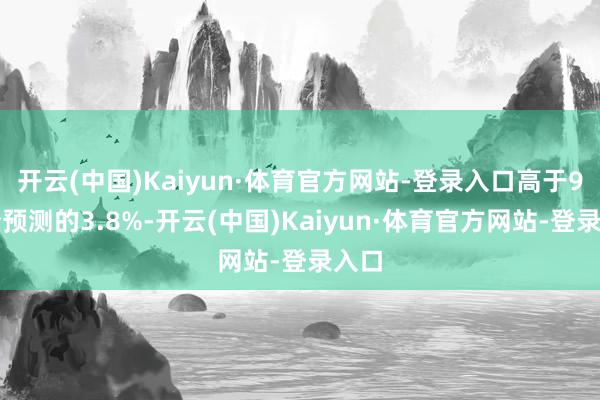 开云(中国)Kaiyun·体育官方网站-登录入口高于9月份预测的3.8%-开云(中国)Kaiyun·体育官方网站-登录入口