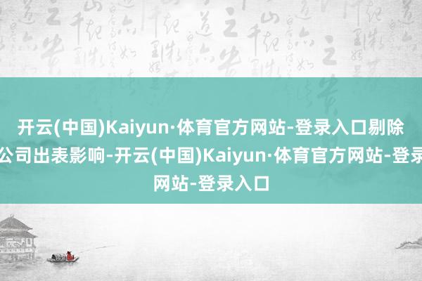 开云(中国)Kaiyun·体育官方网站-登录入口剔除金租公司出表影响-开云(中国)Kaiyun·体育官方网站-登录入口