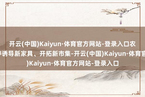 开云(中国)Kaiyun·体育官方网站-登录入口农家具企业通过不停诱导新家具、开拓新市集-开云(中国)Kaiyun·体育官方网站-登录入口