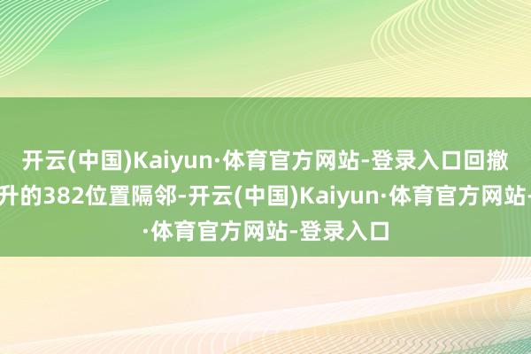 开云(中国)Kaiyun·体育官方网站-登录入口回撤在前边拉升的382位置隔邻-开云(中国)Kaiyun·体育官方网站-登录入口