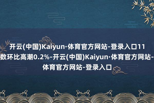 开云(中国)Kaiyun·体育官方网站-登录入口　　11月PCE指数环比高潮0.2%-开云(中国)Kaiyun·体育官方网站-登录入口